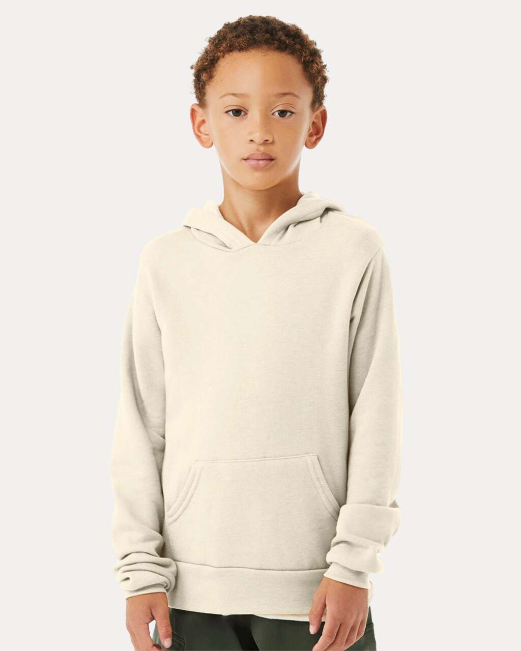 BELLA + CANVAS® Youth Sponge Fleece Turtle Neck Long Sleeve Hoodie